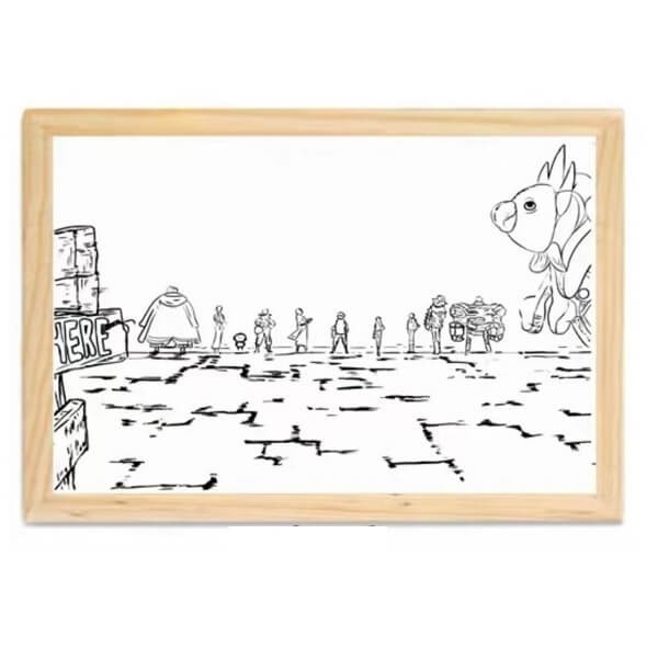 Διακοσμητικό Φωτιστικό LED με Ξύλινη Κορνίζα One Piece 23x32cm