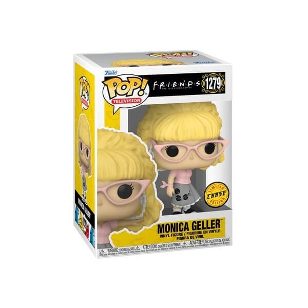 Funko POP Television Bundle of 2 Friends - Monica Geller 1279 & Chase Vinyl Figures