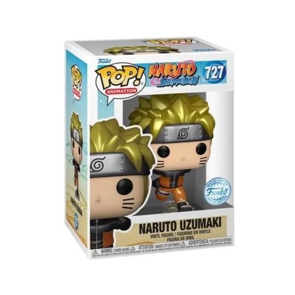 Funko POP Animation Naruto Shippuden - Naruto Uzumaki Metallic 727 Vinyl Figure Special Edition