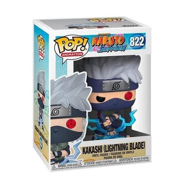 Funko POP Animation Naruto Shippuden - Kakashi (Lightning Blade) GiTD 822 Vinyl Figure Special Edition