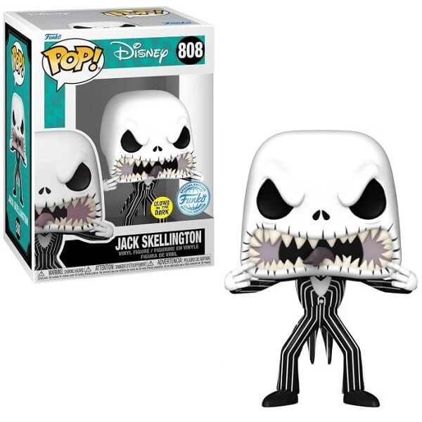 Funko POP Disney Nightmare Before Christmas - Jack Skellington GiTD 808 Vinyl Figure Special Edition Exclusive