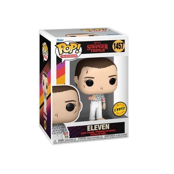 Funko POP Television Bundle of 2 Stranger Things - Eleven 1457 & Chase Vinyl Figures