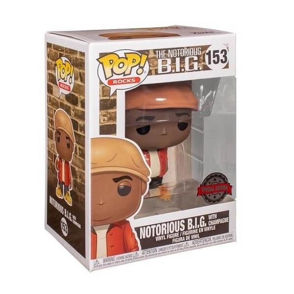 Funko POP Rocks Notorious BIG - BIG with Champagne 153 Vinyl Figure Special Edition Exclusive
