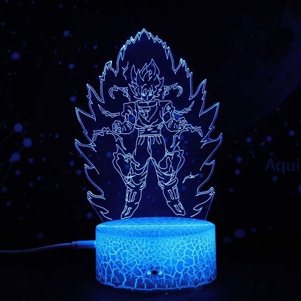 Διακοσμητικό Φωτιστικό Goku 3d Acrylic Led Light USB