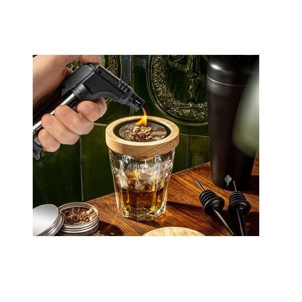 Σέικερ για Κοκτέιλ με Καπνιστή Ουίσκι - Coctail shaker & smoker set Deluxe