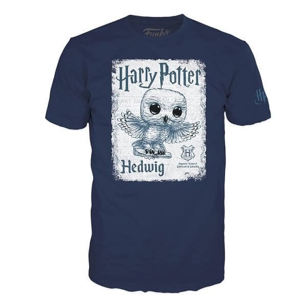 Funko Pop Tees Box Harry Potter - Hedwig 76 Vinyl Figure Exclusive & T-shirt Medium