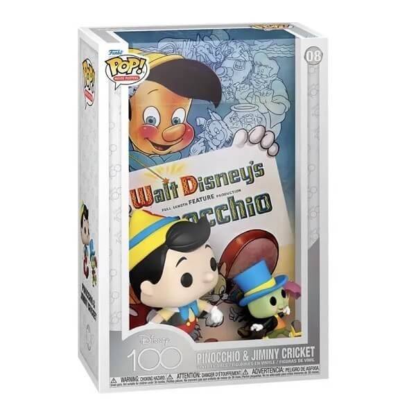 Funko POP Movie Posters Disney 100th Anniversary Pinocchio - Pinocchio and Jiminy Cricket 08 Vinyl Figures