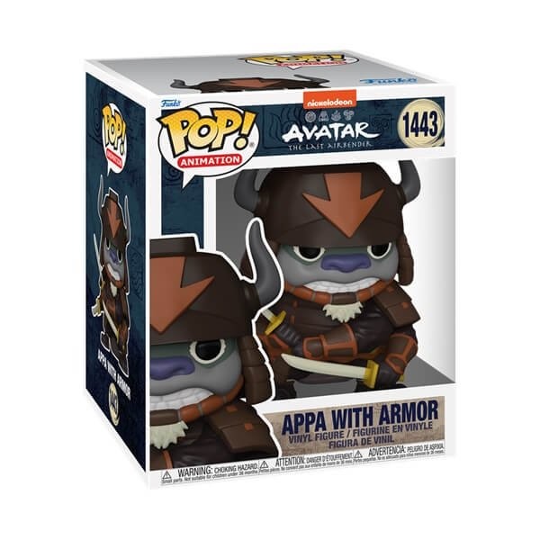 Funko POP Animation Avatar The Last Airbender - Appa with Armor 1443 Supersized 6" Vinyl Figure