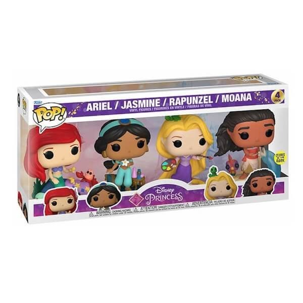 Funko POP Disney Princess - Ariel, Jasmin, Rapunzel & Moana 4-Pack Vinyl Figures Exclusive