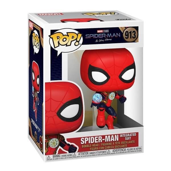 Funko POP Movies Spider Man No Way Home - Spider-Man (Integrated Suit) 913 Bobble-Head