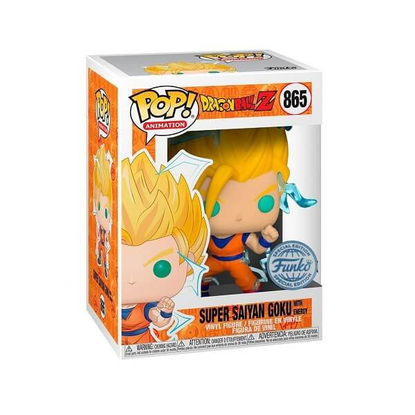 Funko POP Animation Dragon Ball Z - Super Saiyan Goku with Energy 865 Vinyl Figure Special Edition