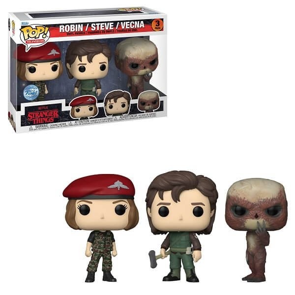 Funko POP Television Stranger Things - Robin, Steve & Vecna 3-pack Vinyl Figures