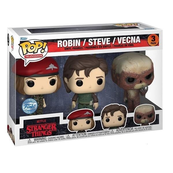 Funko POP Television Stranger Things - Robin, Steve & Vecna 3-pack Vinyl Figures
