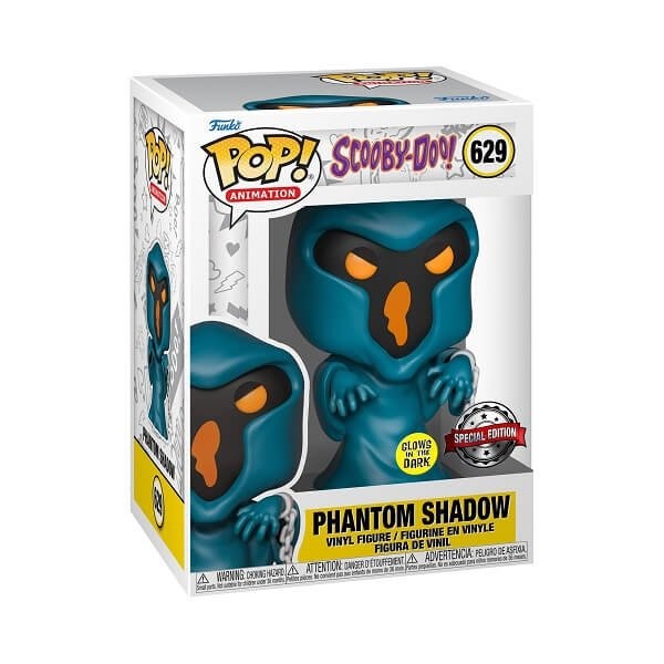 Funko POP Animation Scooby-Doo - Phantom Shadow GiTD 629 Vinyl Figure Special Edition Exclusive