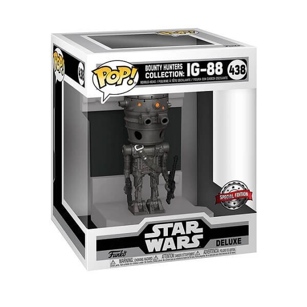 Funko POP Deluxe Star Wars Bounty Hunters - IG-88 438 Bobble-Head Special Edition Exclusive