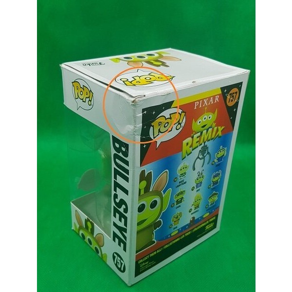 Funko POP Disney Pixar Alien Remix - Bullseye 757 Vinyl Figure Damaged Box