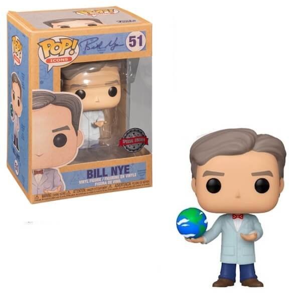 Funko POP Icons Bill Nye - Bill Nye 51 Vinyl Figure Special Edition Exclusive