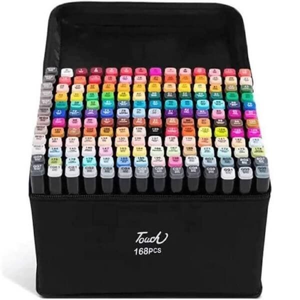 Fine Double Sided Highlights Μαρκαδόροι Ζωγραφικής με Διπλή Μύτη σε 168 Χρώματα