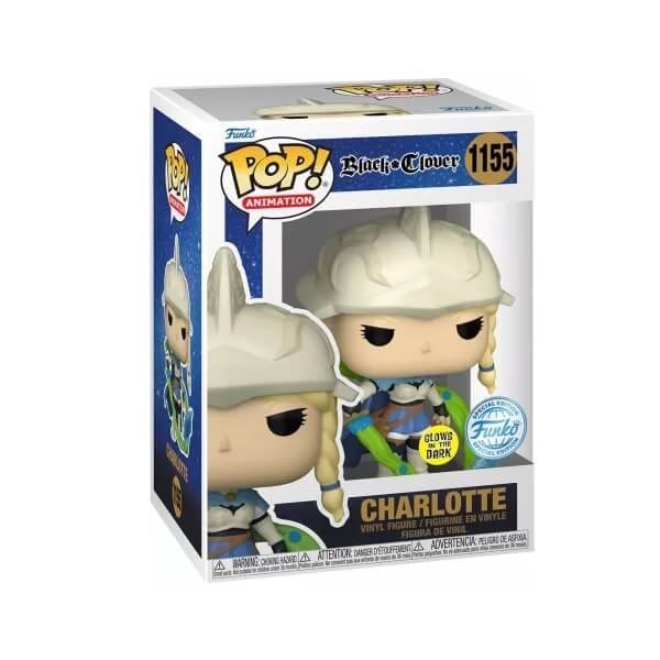 Funko POP Animation Black Clover - Charlotte GitD 1155 Vinyl Figure Special Edition Exclusive