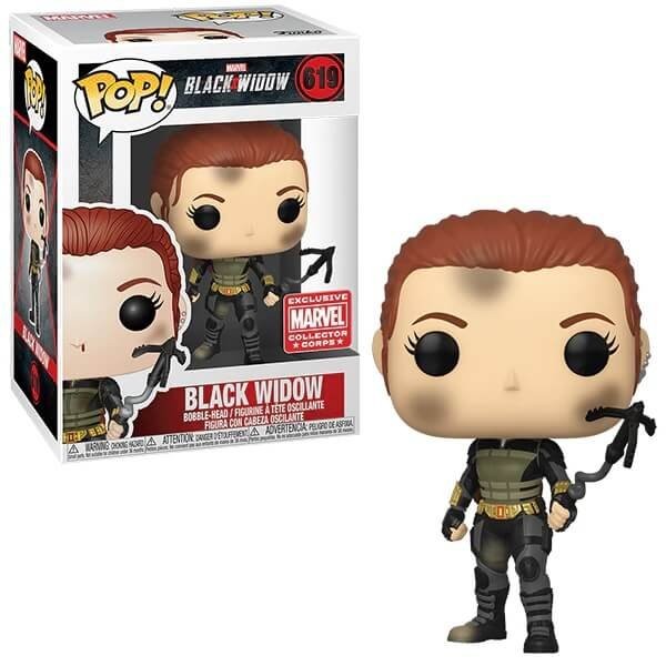 Funko POP Marvel Black Widow - Black Widow 619 Bobble-Head Marvel Collector Corps Exclusive