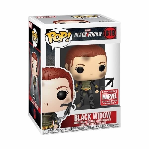Funko POP Marvel Black Widow - Black Widow 619 Bobble-Head Marvel Collector Corps Exclusive