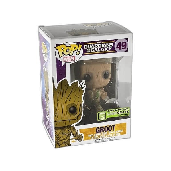 Funko POP Marvel Guardians of the Galaxy - Groot GitD 49 Bobble-Head Loot Crate Exclusive