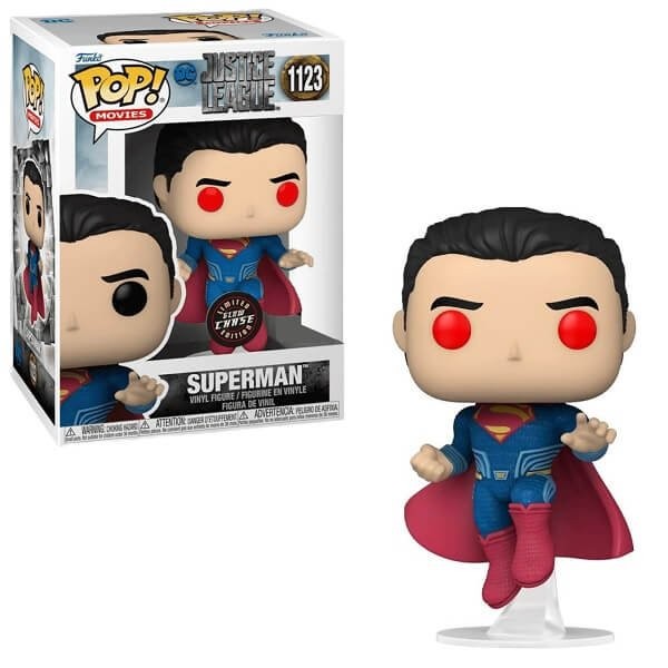 Funko POP Movies DC Justice League - Superman GitD Chase 1123 Vinyl Figure Special Edition