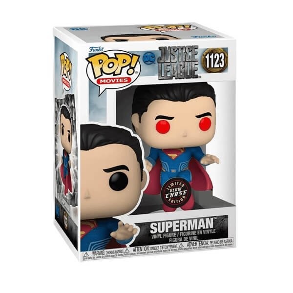 Funko POP Movies DC Justice League - Superman GitD Chase 1123 Vinyl Figure Special Edition
