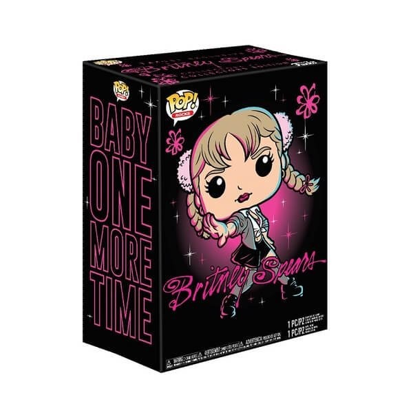 Funko Pop Tees Box Rocks Britney Spears - Britney Spears 90 Vinyl Figure Exclusive & T-shirt Medium