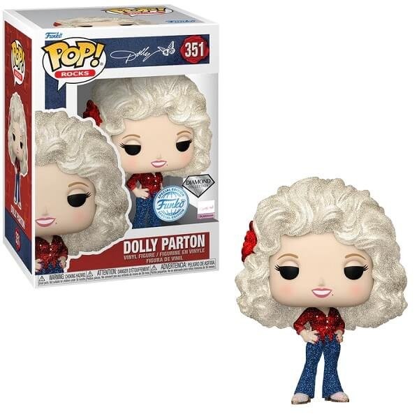Funko POP Rocks Dolly Parton - Dolly Parton Diamond 351 Vinyl Figure Special Edition