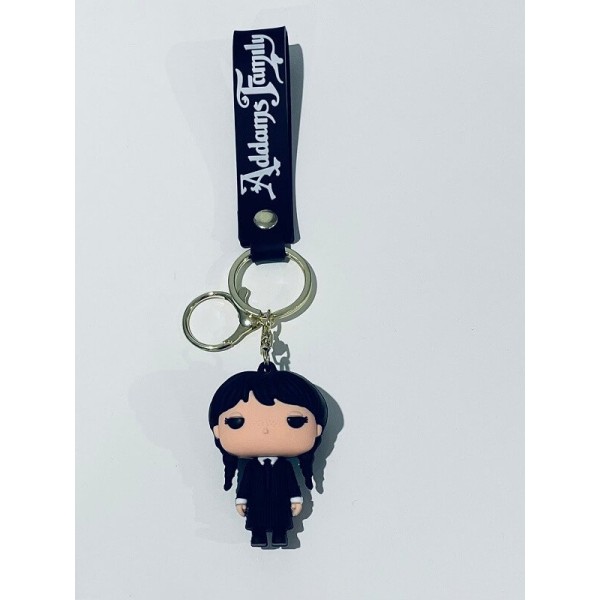 3D Μπρελόκ Σιλικόνης Adams Family - Wednesday 8 εκ.