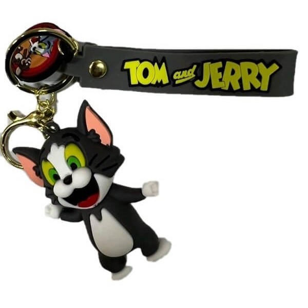 3D Μπρελόκ Σιλικόνης Tom and Jerry - Tom 8 εκ.