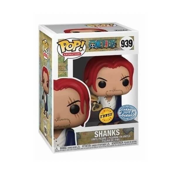 Funko POP Animation Bundle of 2 One Piece - Shanks 939 & Chase Vinyl Figure Special Edition Exclusive