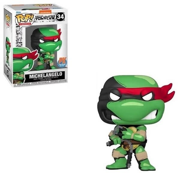 Funko POP Comics Teenage Mutant Ninja Turtles - Michelangelo 34 Vinyl Figure PX Previews Exclusive 