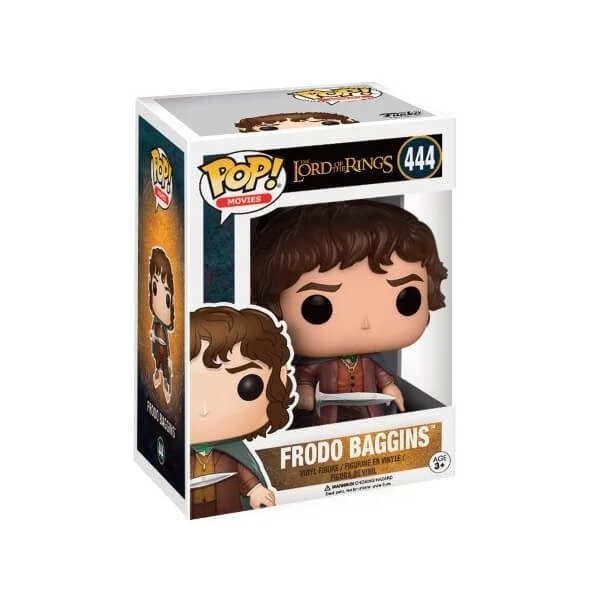 Funko POP Bundle of 2 Movies The Lord of the Rings - Frodo Baggins 444 & Chase Vinyl Figures