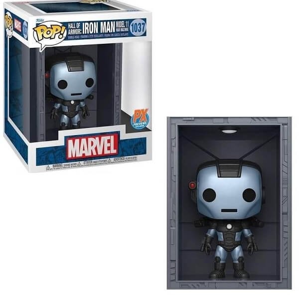 Funko POP Deluxe Marvel Hall of Armor: Iron Man - Model 11 War Machine 1037 Bobble-Head PX Previous Exclusive