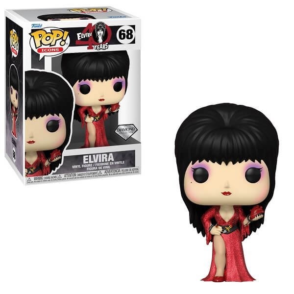 Funko POP Icons - Elvira Diamond 68 Vinyl Figure Special Edition