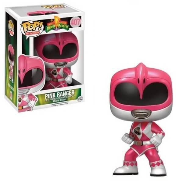 Funko POP Television Power Rangers - Pink Ranger Metallic 407 Vinyl Figure