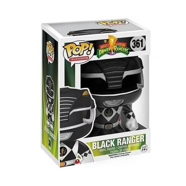 Funko POP Television Power Rangers - Black Ranger 361 Vinyl Figure