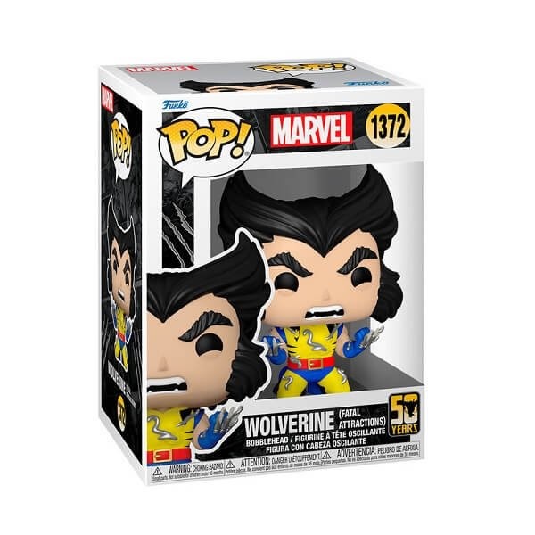 Funko POP Marvel Wolverine 50 Years Anniversary - Wolverine (Fatal Attractions) 1372 Bobble-Head