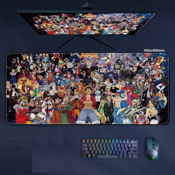 Αντιολισθητικό Anime Gaming MousePad XXL 40x90x3mm - Anime Icons