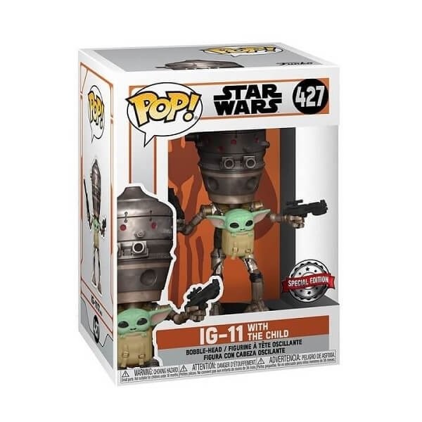 Funko POP Star Wars - IG-11 with The Child 345 Bobble-Head Special Edition Exclusive