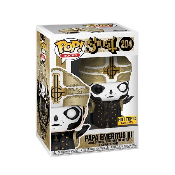 Funko POP Rocks Ghost - Papa Emeritus III 204 Vinyl Figure Hot Topic Exclusive