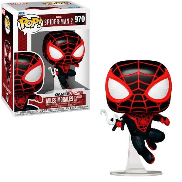 Funko POP Marvel GamerVerse Spider-Man 2 - Miles Morales Upgraded Suit 970 Bobble-Head
