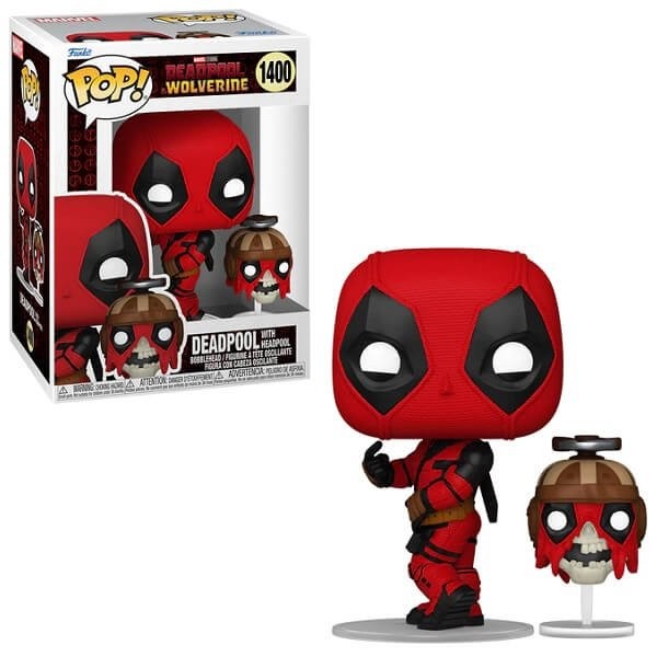 Funko POP Marvel Studios Deadpool & Wolverine - Deadpool with Headpool 1400 Bobble-Head