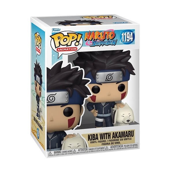 Funko POP Animation Naruto Shippuden - Kiba With Akamaru 1194 Vinyl Figure