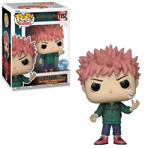 Funko POP Animation Jujutsu Kaisen - Yuji Itadori With Sukuna Mouth 1152 Vinyl Figure Special Edition Exclusive