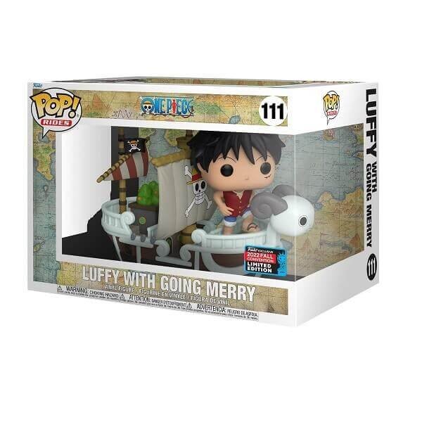 Funko POP Rides One Piece - Luffy With Going Merry 111 Vinyl Figure Special Edition Fall Convention 2022 Exclusive