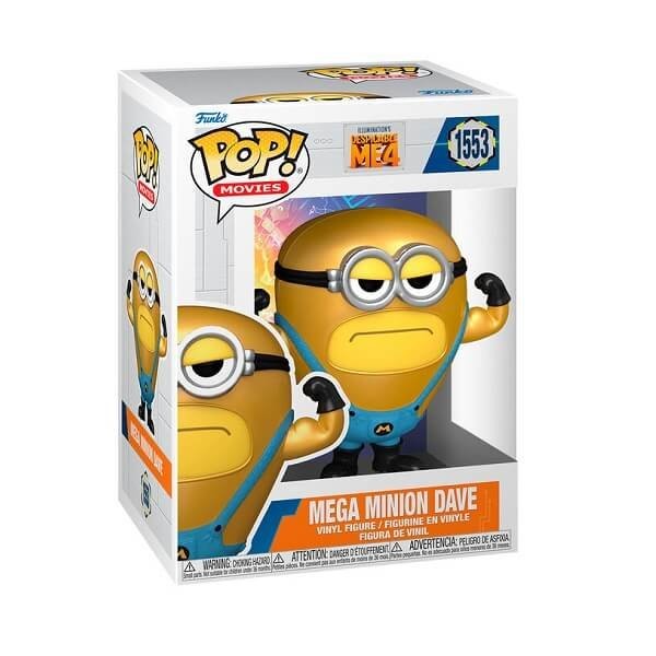 Funko POP Movies Despicable Me 4 - Mega Minion Dave 1553 Vinyl Figure