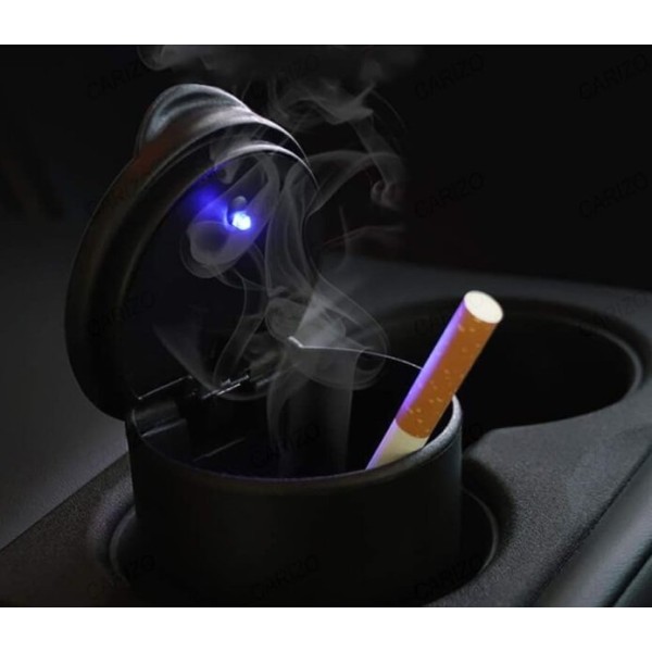 Φωτιζόμενο Σταχτοδοχείο Αυτοκινήτου με LED - Μαύρο